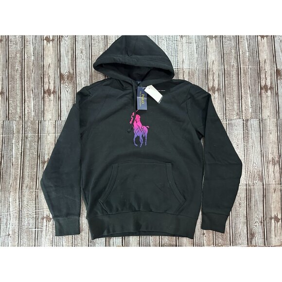 Polo Ralph Lauren Pony Player Logo Cotton Pullover Hoodie sz S NWT mspr 148